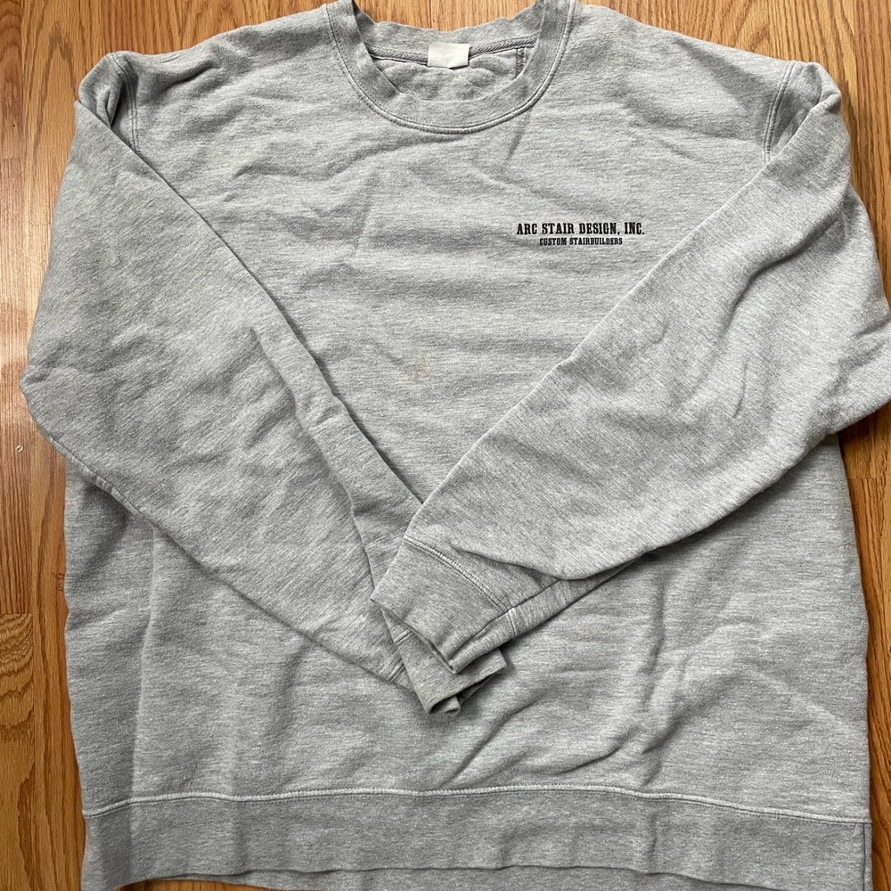 Light Grey Port & Company Crew Neck Sweatshirt